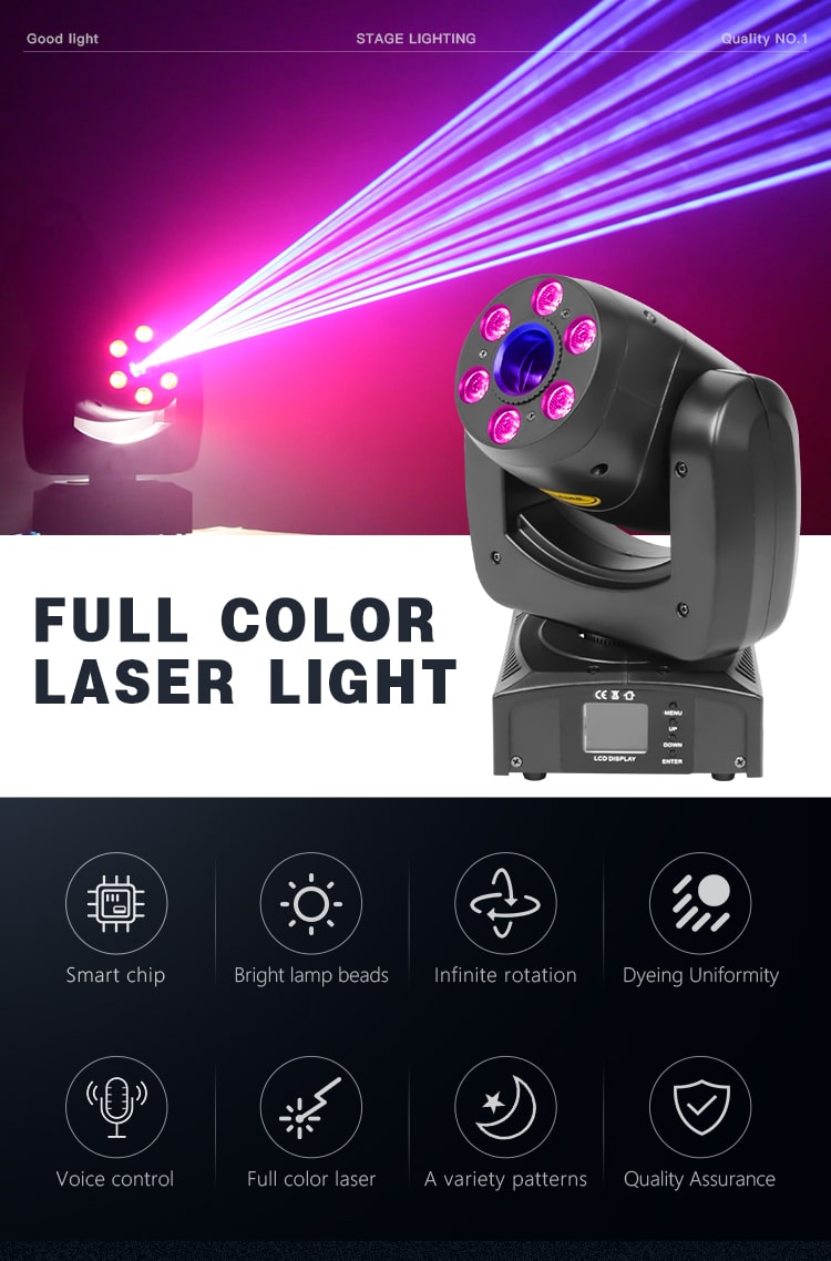 FULL COLOR AMINATION MOVING HEAD LASER LIGHT
