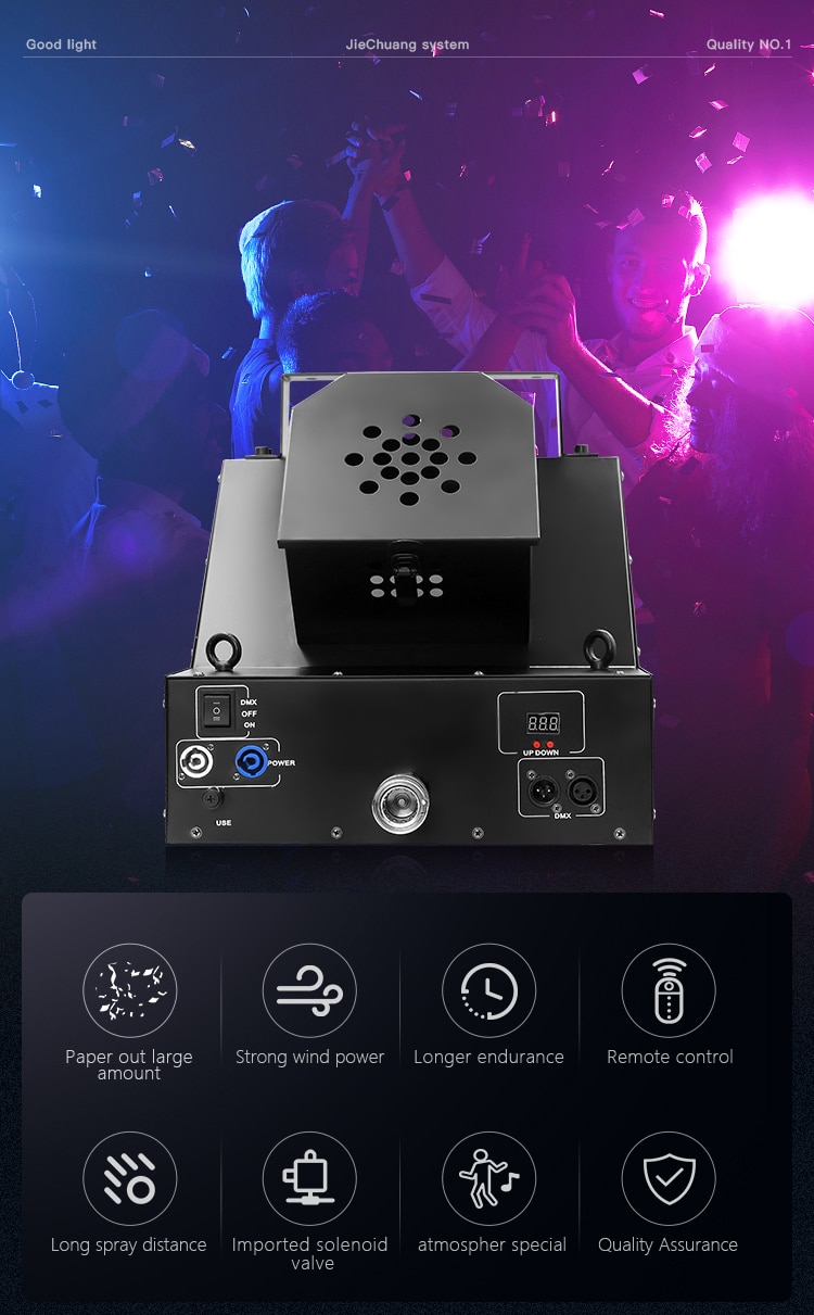 SINGLE-HEADED SNOWSTORM CONFETTI MACHINE