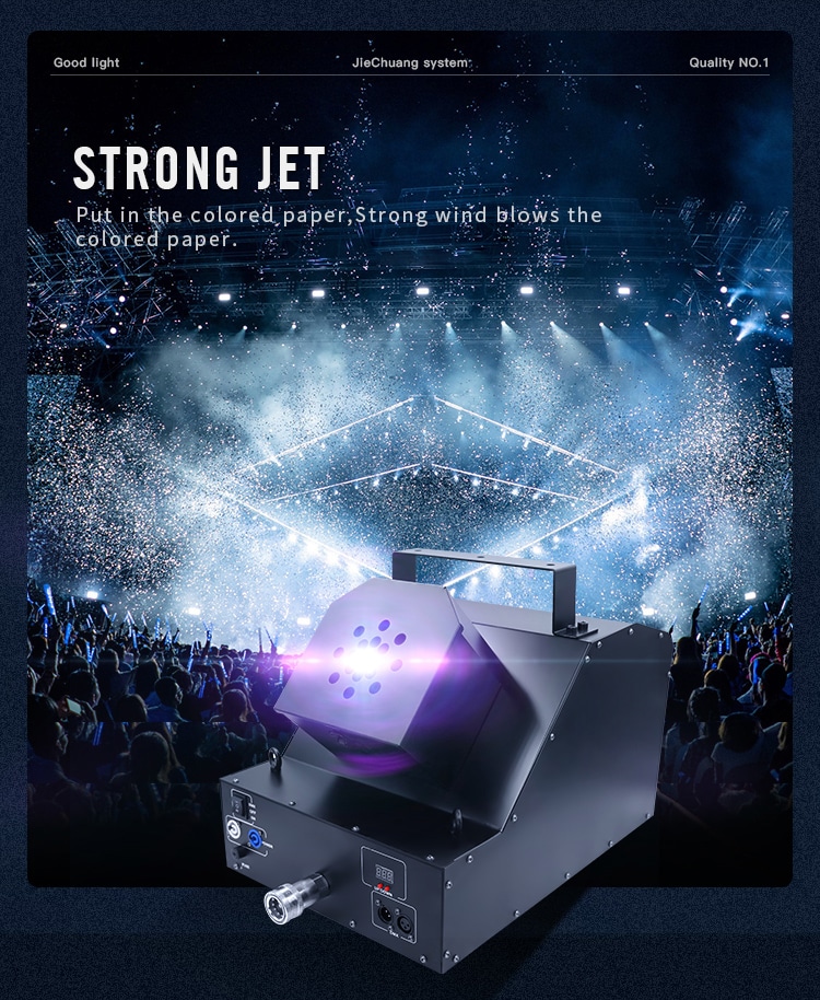 SINGLE-HEADED SNOWSTORM CONFETTI MACHINE