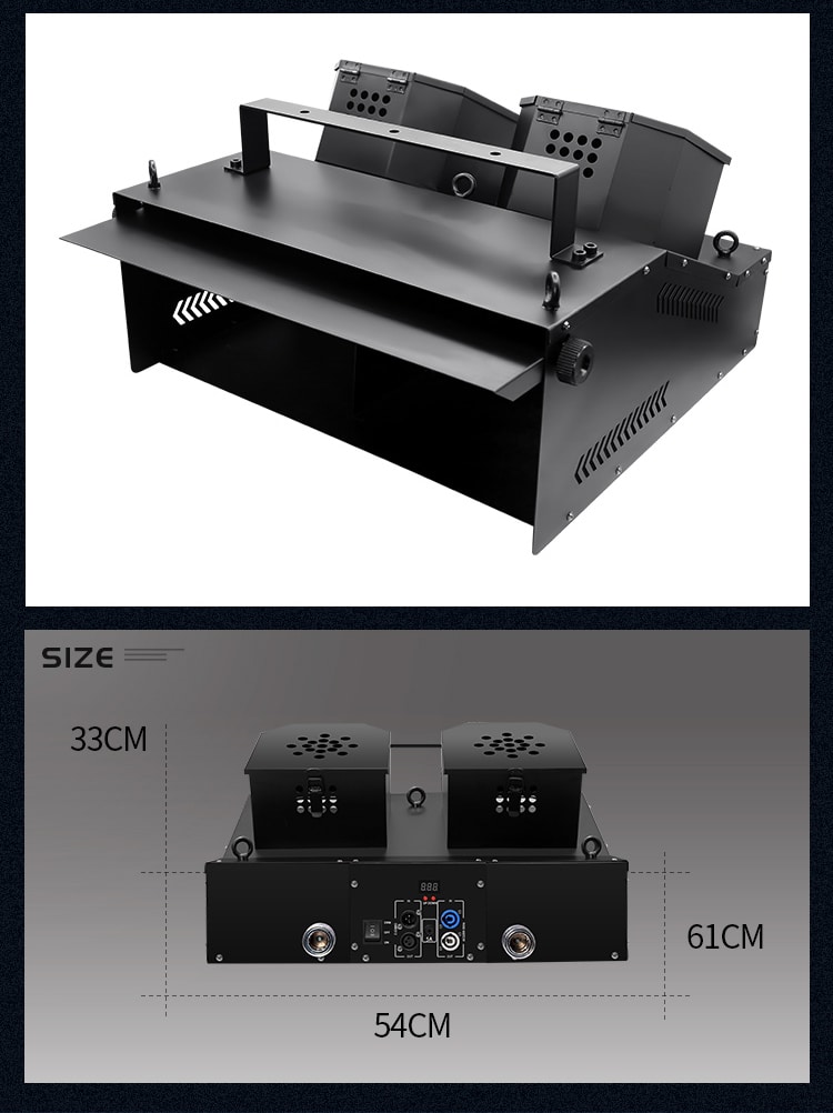 DOUBLE-HEADED SNOWSTORM CONFETTI MACHINE