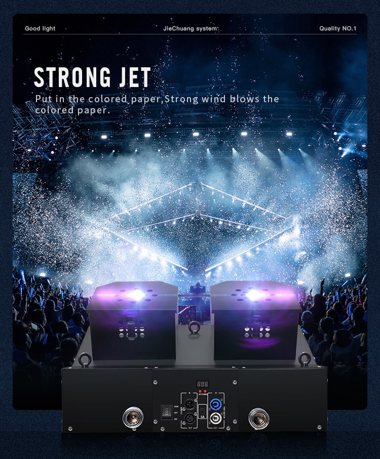 DOUBLE-HEADED SNOWSTORM CONFETTI MACHINE