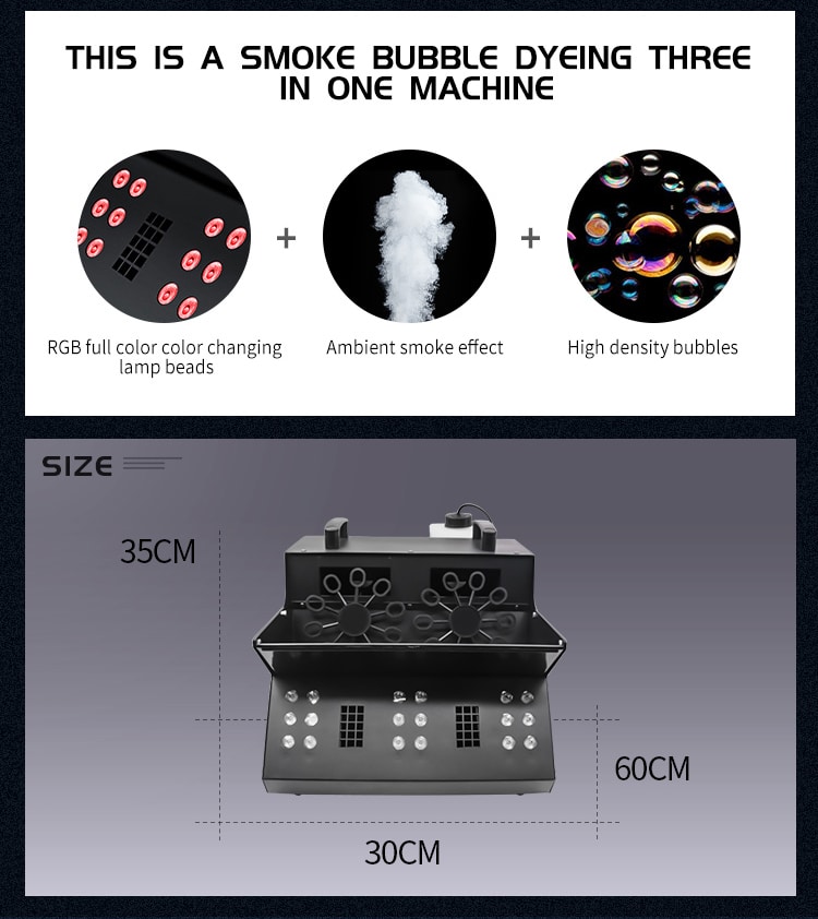 LED FOG BUBBLE MACHINE