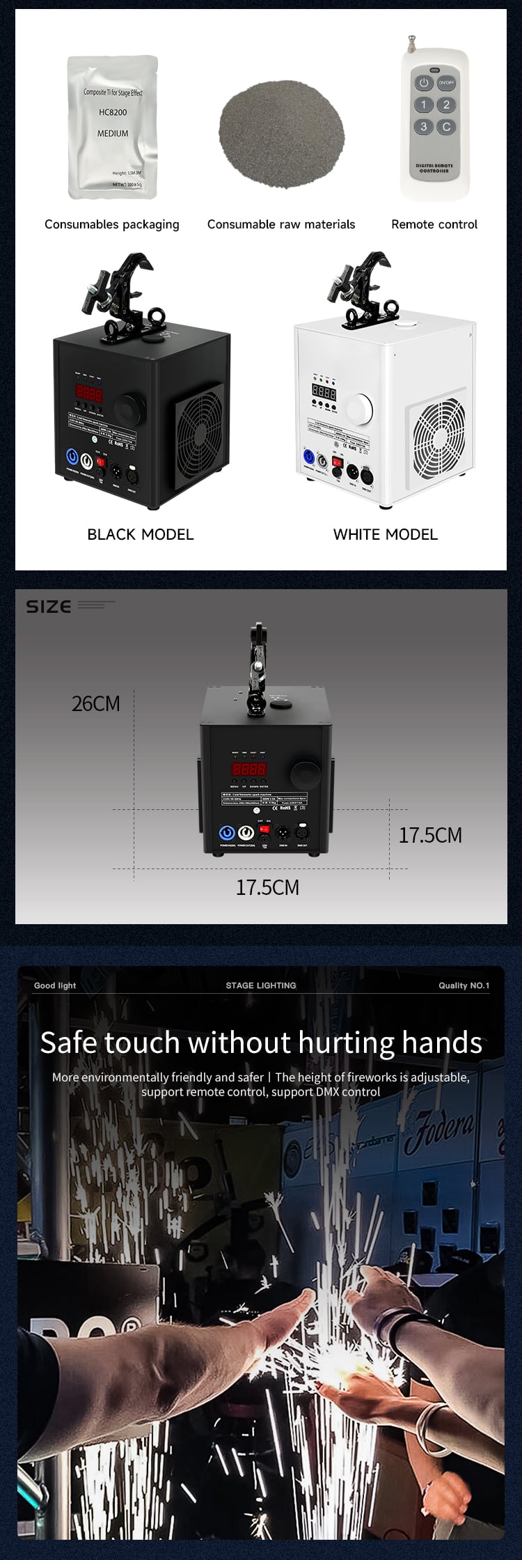600W COLD SPARK MACHINE K33-3