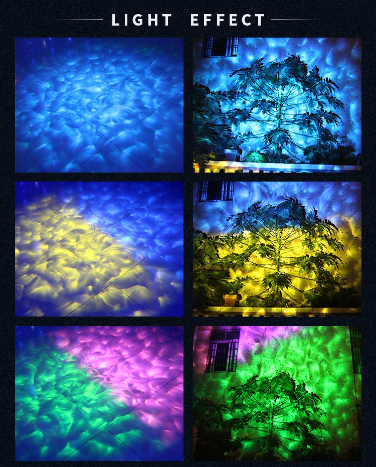 WATERPROOF WATER WAVE LED EFFECT LIGHT