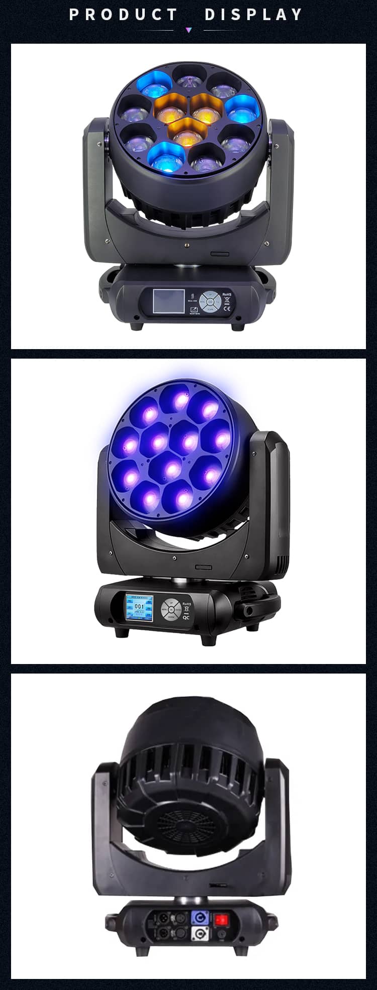 12*40W LED ZOOM WASH MOVING HEAD LIGHT