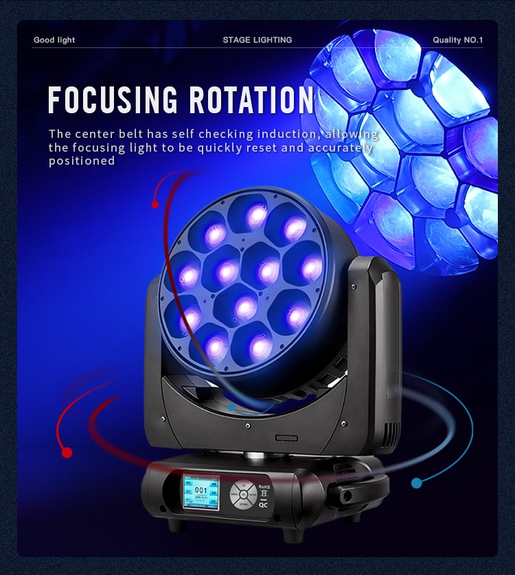 12*40W LED ZOOM WASH MOVING HEAD LIGHT