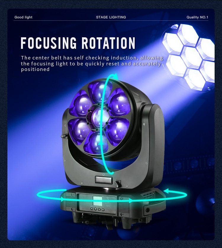 7*60W BEE EYES LED ZOOM MOVING HEAD LIGHT