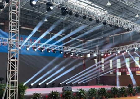 Stage lighting and sound effects