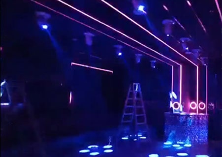 Karaoke room lighting effects