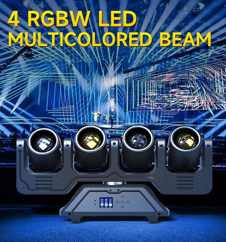 4x40W LED BEAM MOVING HEAD LIGHT WITH AUXILIARY LIGHT - Image 16