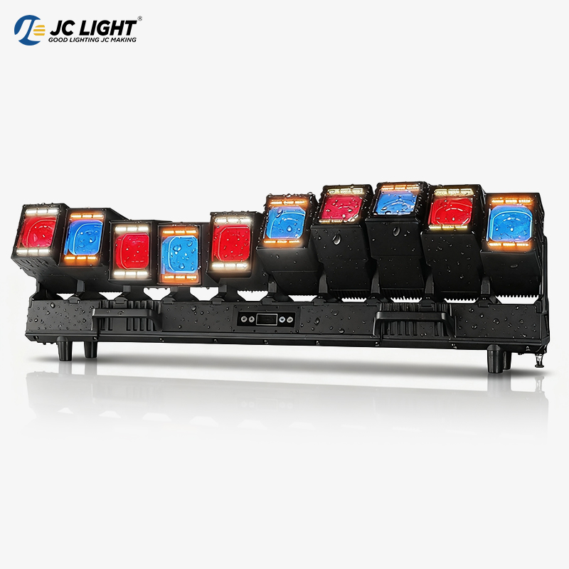 Waterproof 10-piece multi-functional dragon matrix light strip with auxiliary light