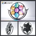 JC LIGHT 7PCS 3IN1 LED Retro Stage Light China Supplier