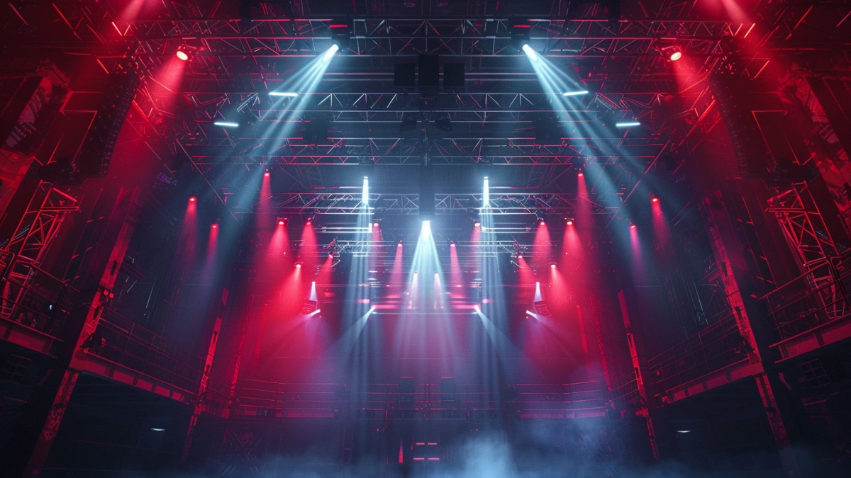 concert lighting design layout for large stage event production
