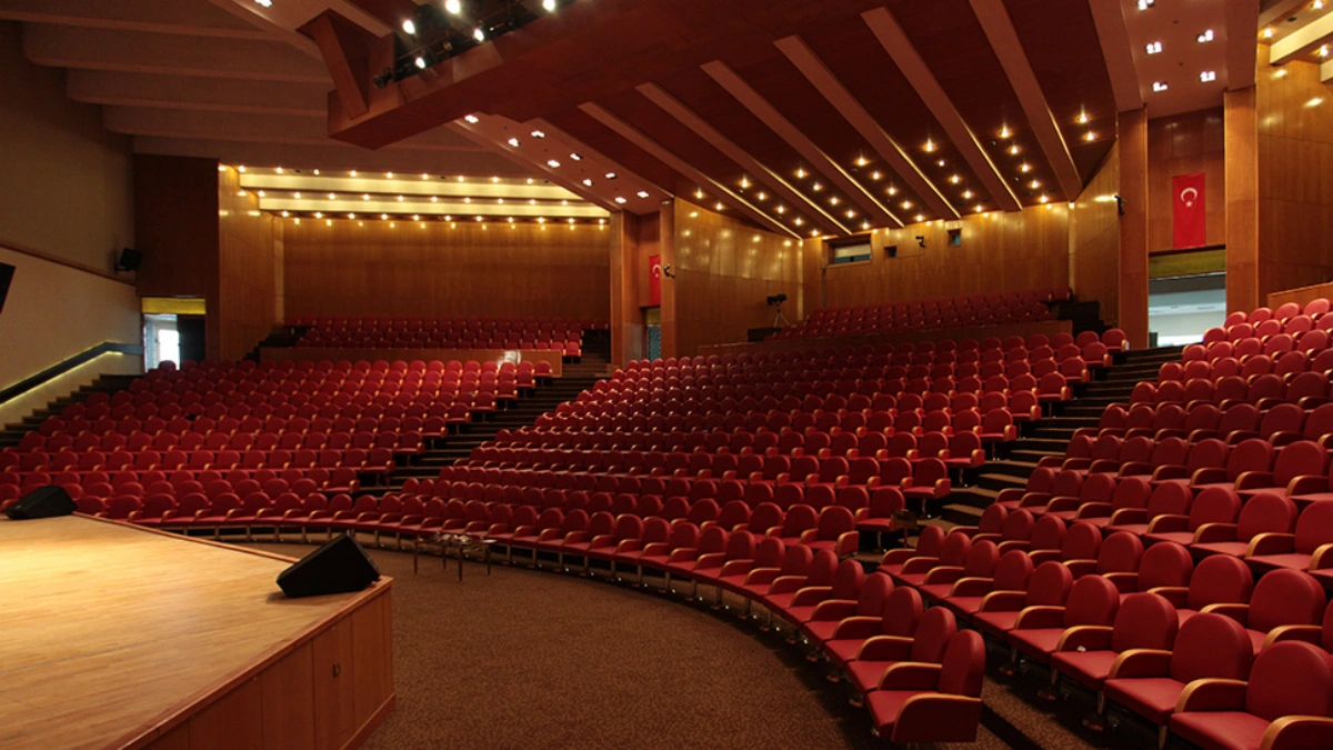 modern theatre lighting system with professional stage lighting fixtures and effects