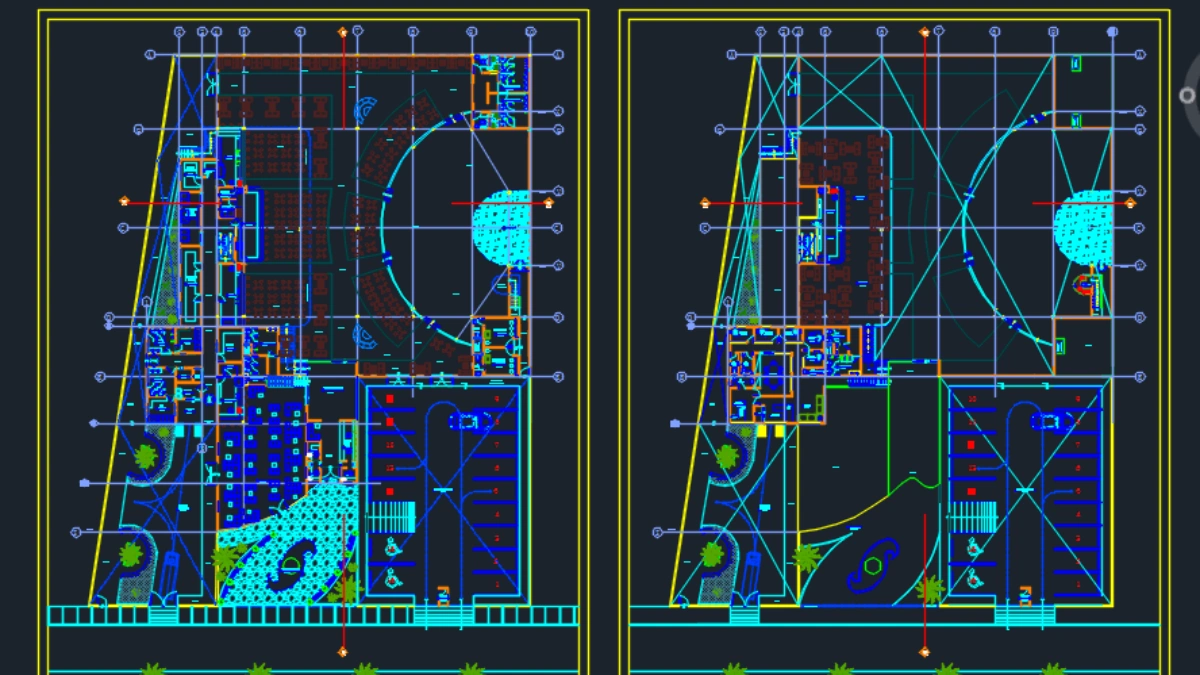 nightclub lighting layout design