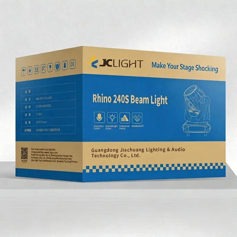 Professional export packaging for stage lighting equipment